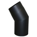 Ofenrohr Winkel Senotherm DN 120 15° ohne Reinigungsöffnung schwarz metallic