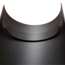 Ofenrohr Hitzeschutzschild für gerades Rohr 465 mm DN 120 schwarz metallic