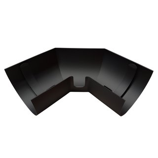 Ofenrohr Hitzeschutzschild für Bogen 90° seitlich DN 120 schwarz metallic